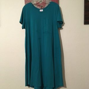 Large Teal Blue Carly Dress *Flaws