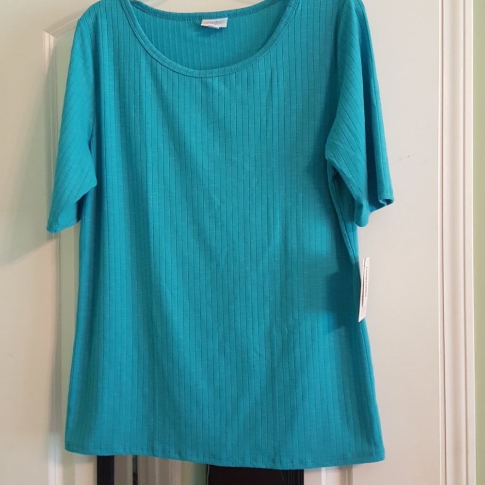 Lularoe Turquoise Ribbed Gigi