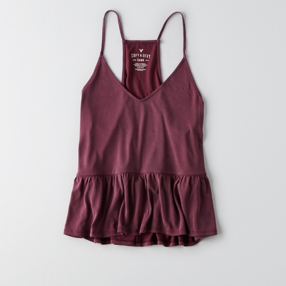 AEO burgundy tank - Picture 3 of 4