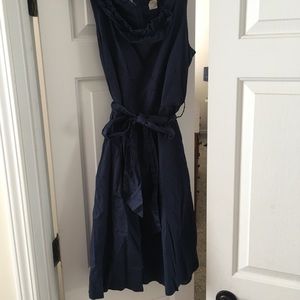 Jcrew sleeveless navy dress