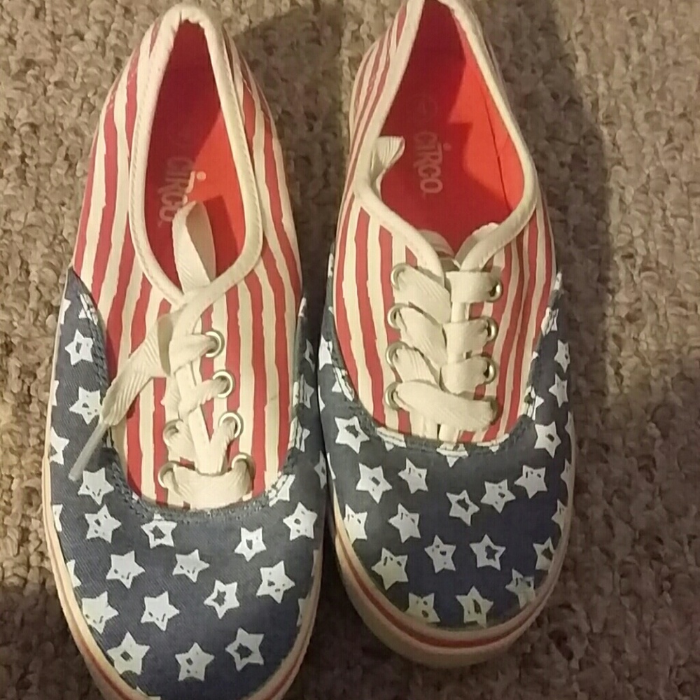 American flag girl shoes