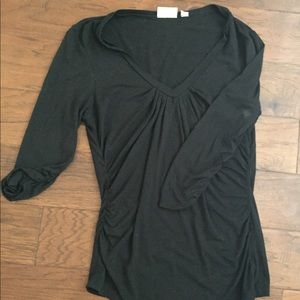 3/4 Sleeve Black Shirt