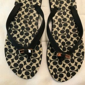 Coach Bow Flip Flops