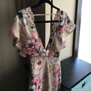 Floral print maxi dress
