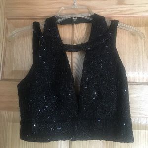 Black AKIRA Crop Top