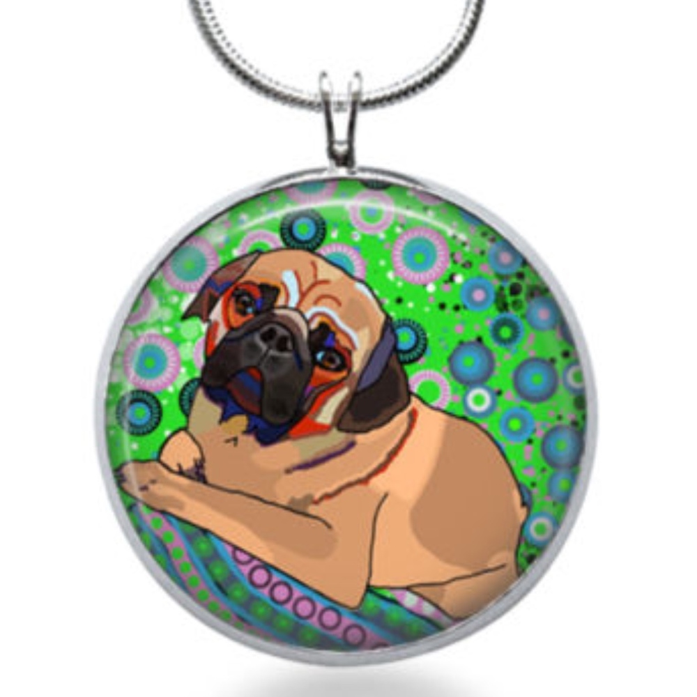 Pug dog Handmade necklace