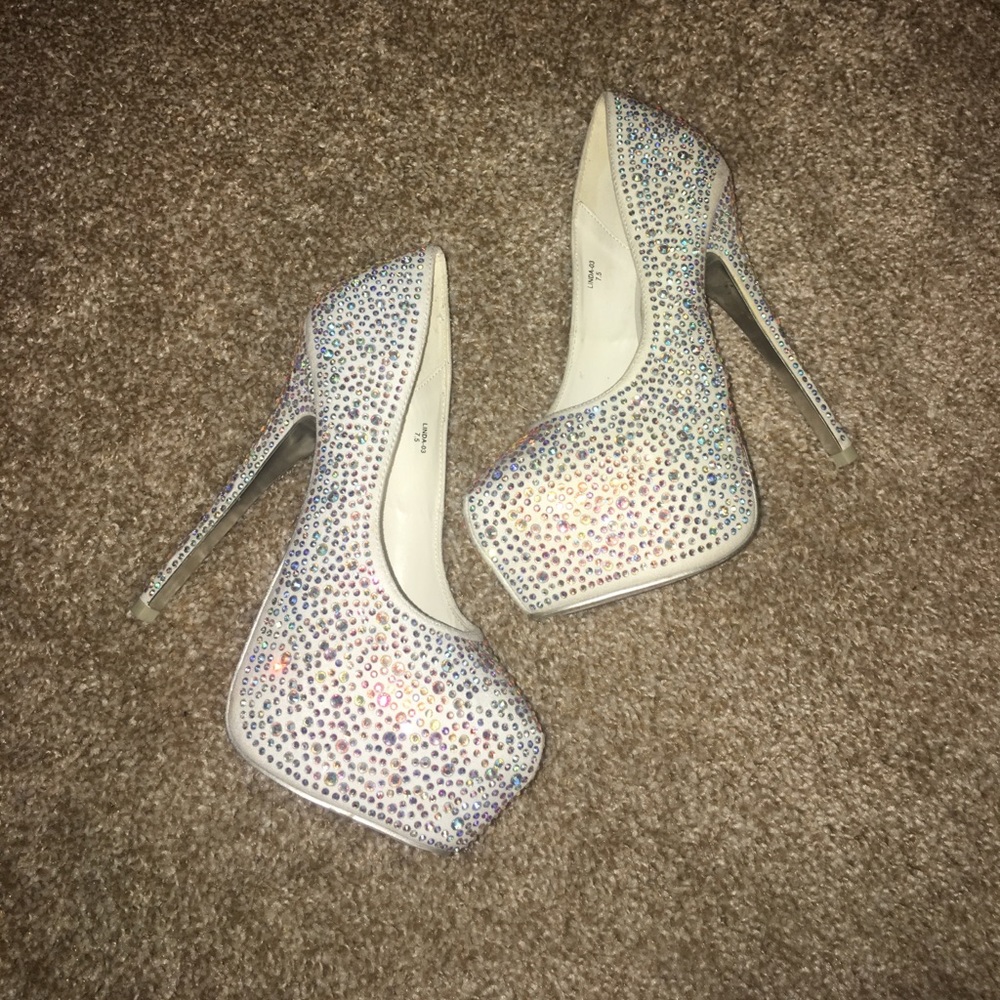 Beautiful studded platform heels
