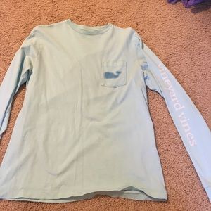 Vineyard vines mint/light blue long sleeve T-shirt