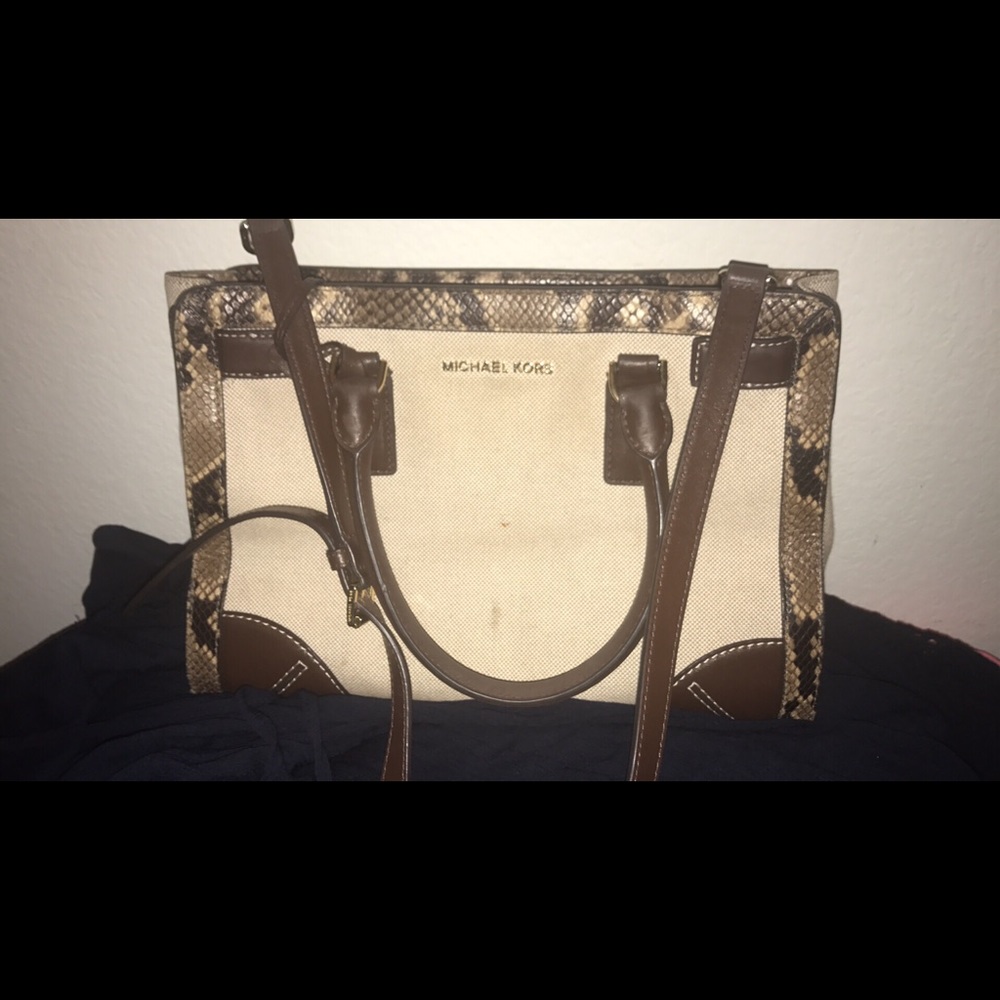 Michael Kors Studio Hamilton (Canvas Python)