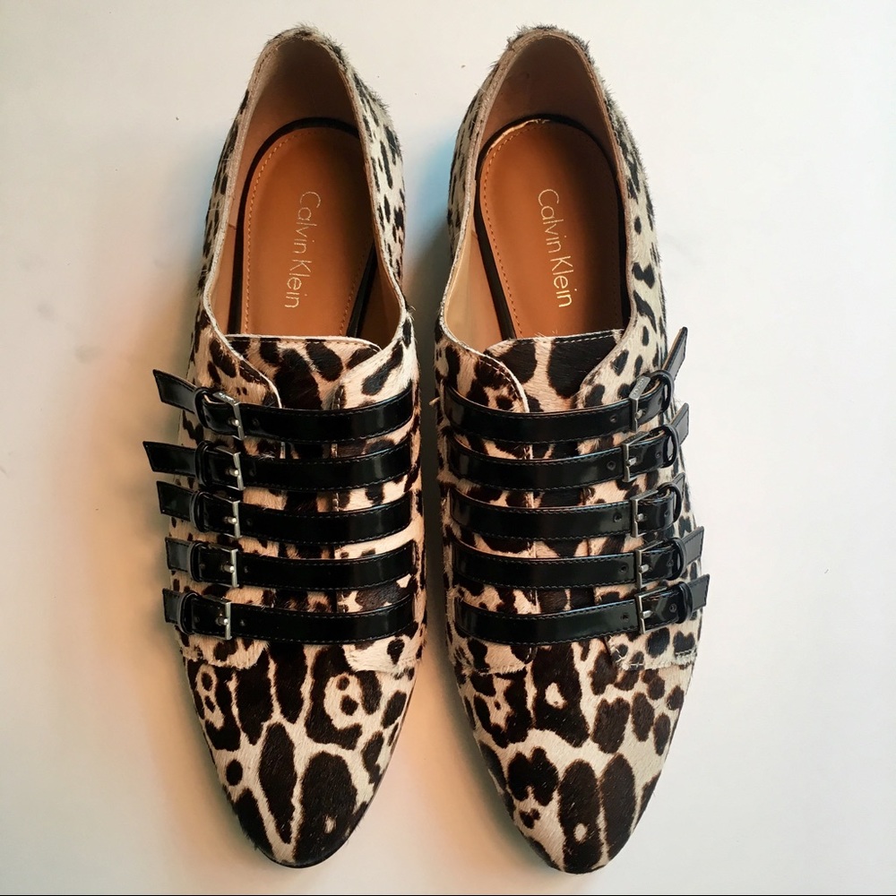SAMPLE SALE FIND!  Calvin Klein leopard flats