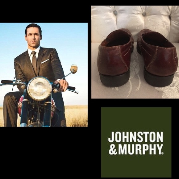 JOHNSTON & MURPHY•Venetian Loafer•Brown Moc Toe - Picture 4 of 8