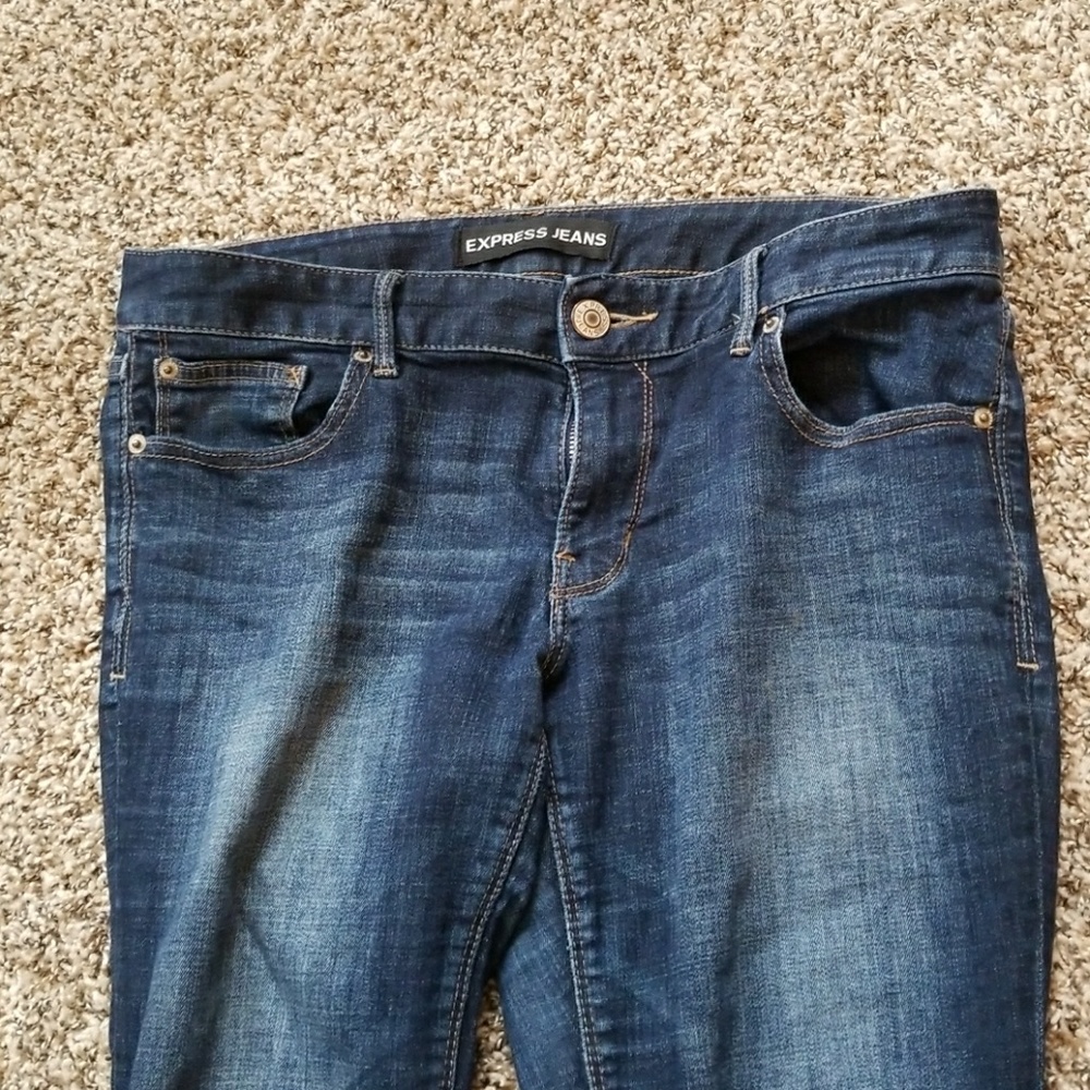 Express stella low rise baby boot jeans, 10 short