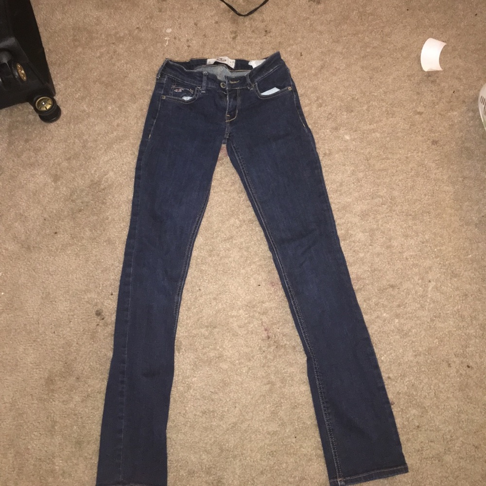 Hollister dark blue jeans size 25w 31L