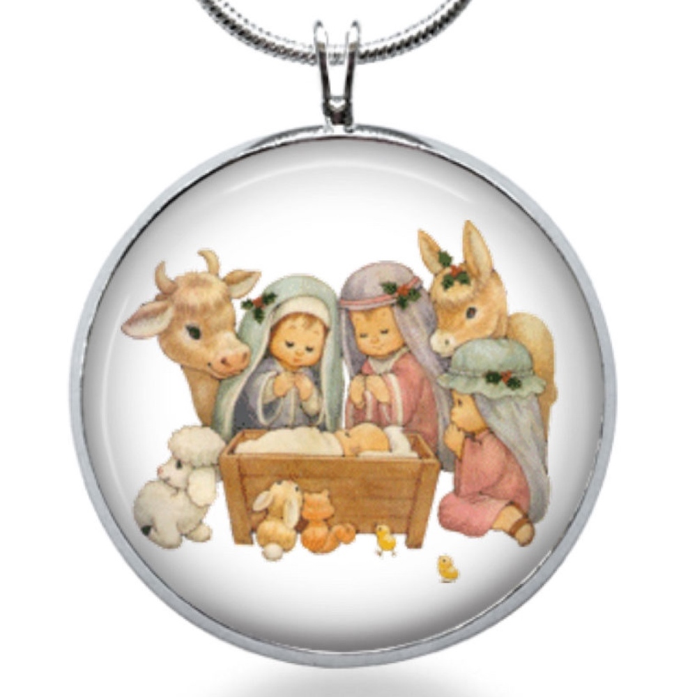 Nativity handmade necklace