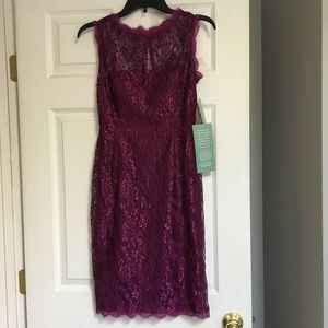 NWT Liliana Magenta Lace Dress