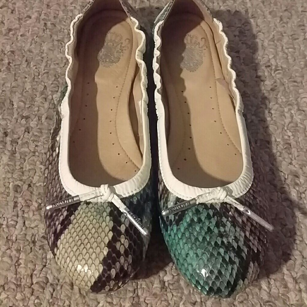 Blackstone real snakeskin flats