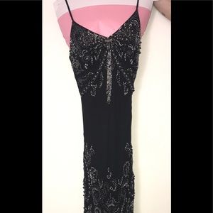 Sue Wong silk embroidered gown