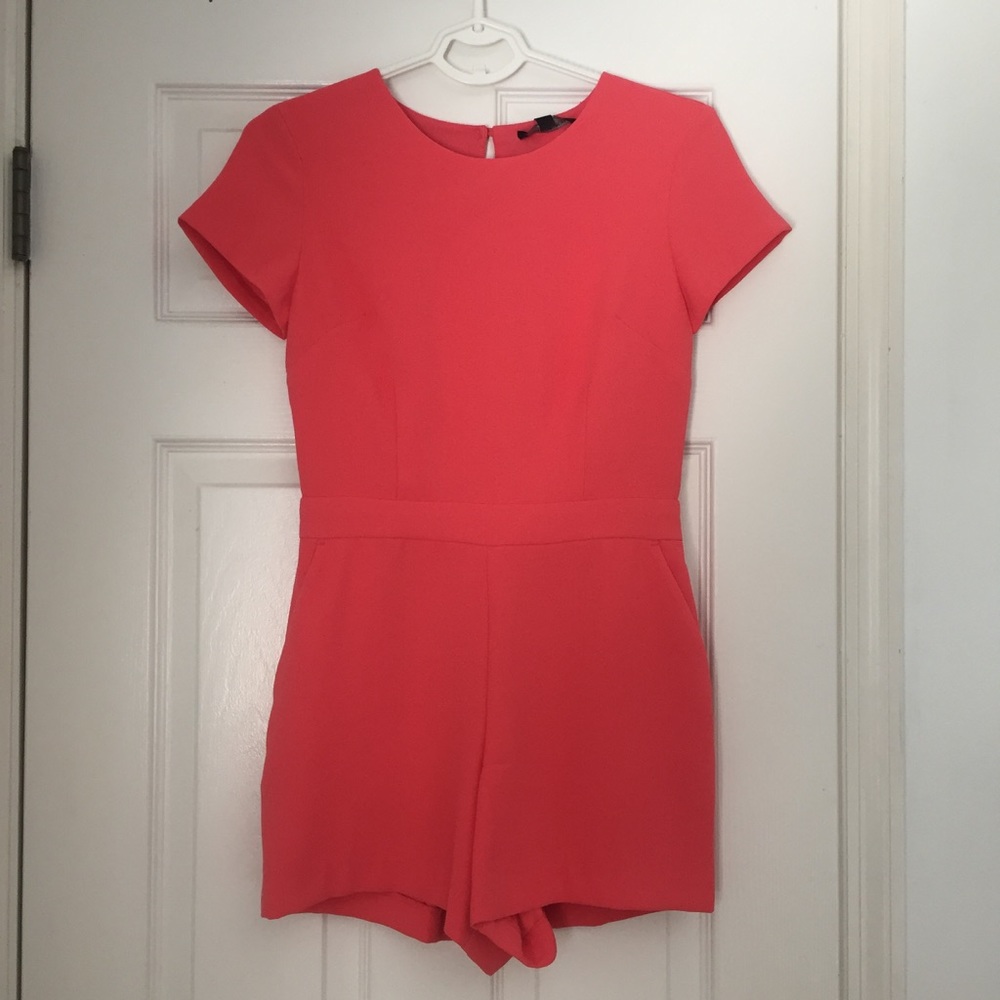 Banana Republic coral jumpsuit or romper