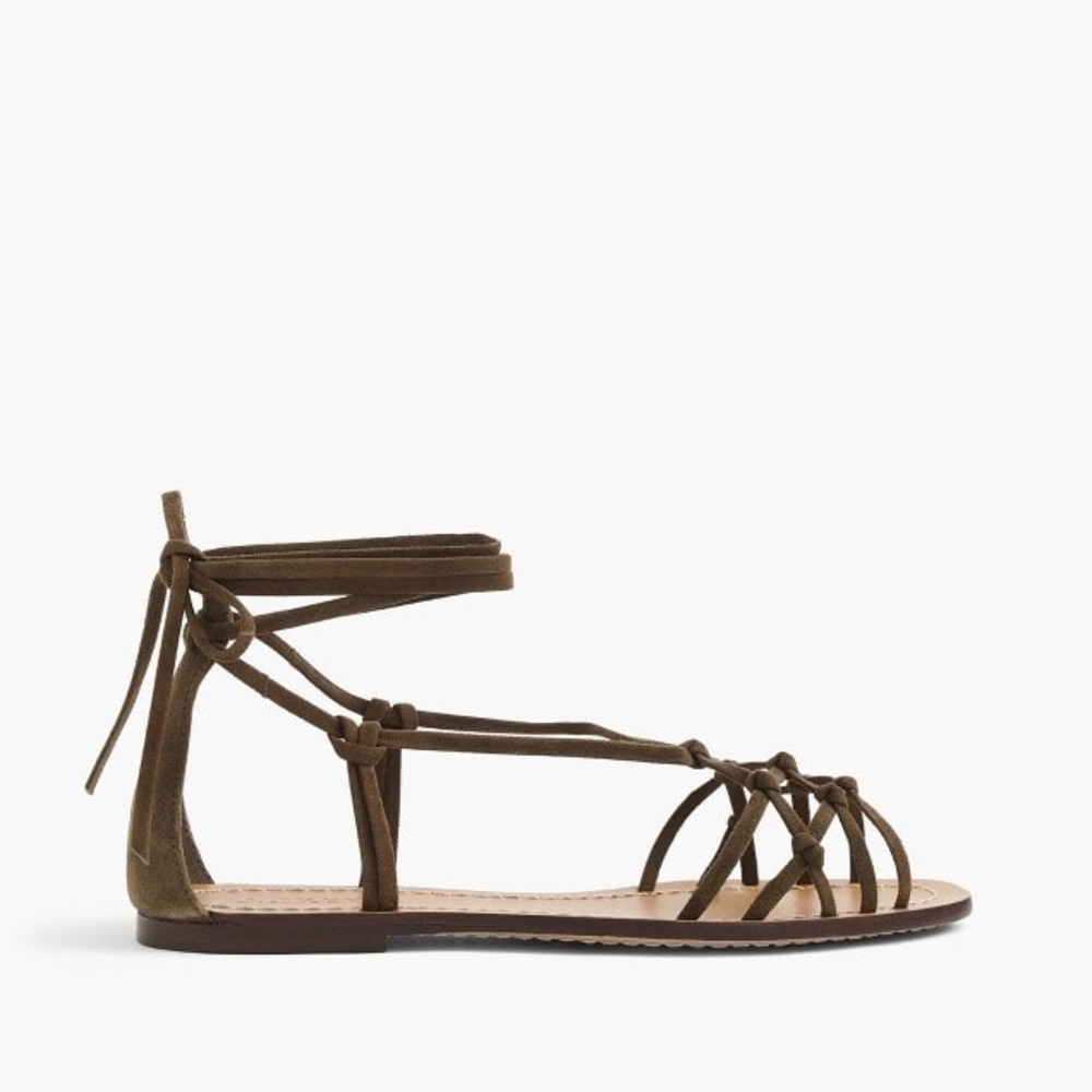 🎉🎉 HP 5/2 🎉🎉 J. Crew Knotted Suede Sandals