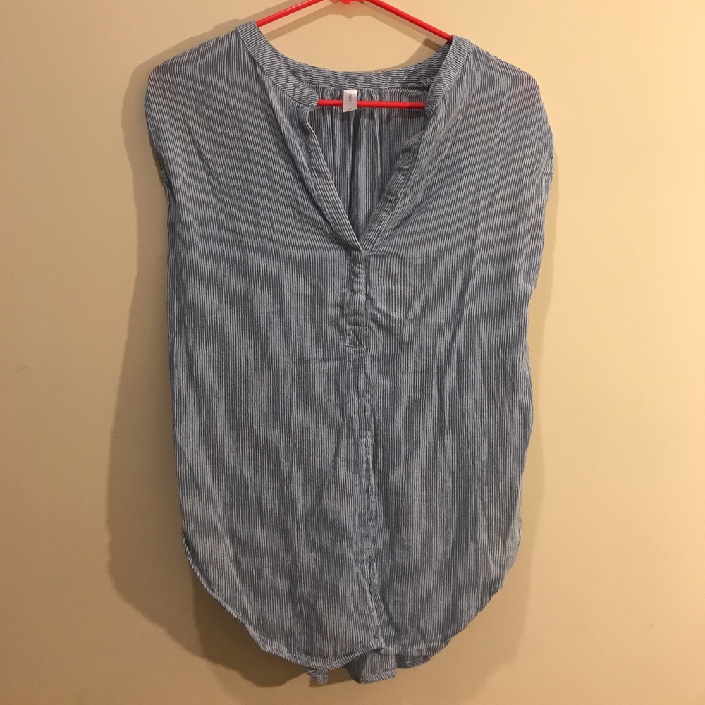Linen Chambray like blouse
