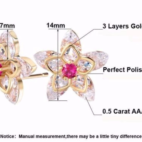 ❤️4 for $20 Sale❤️AAA+ star Stud Earrings - Picture 2 of 5