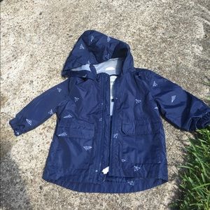 Baby wind breaker. Paper airplane print