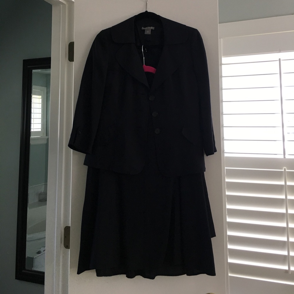 Ann Taylor Navy skirt suit