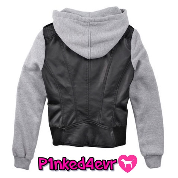 Boy Meets Girl Jackets & Coats Boy Meets Girl Faux Leatherjersey Bomber Jacket Poshmark