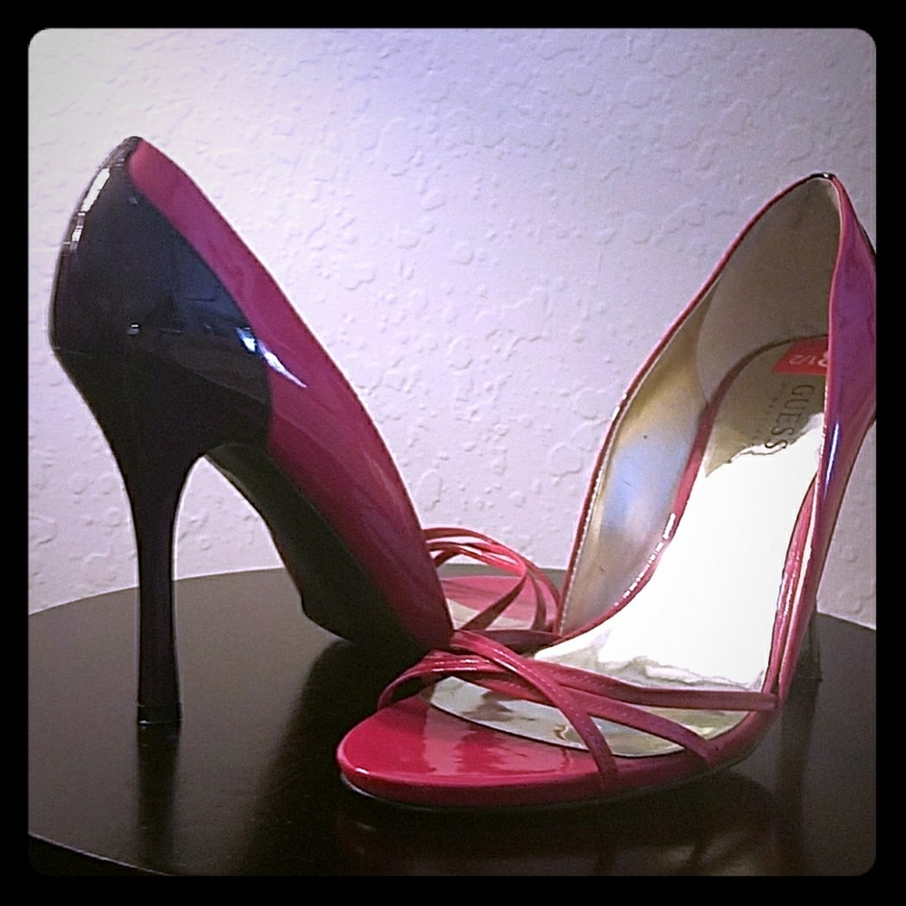 Guess by Marciano hot pink heels