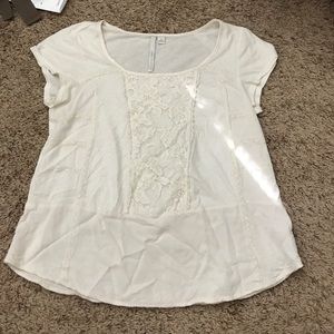 LC Lauren Conrad off white blouse