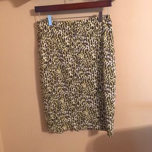 J.Crew animal abstract leopard print skirt 4 J.Crew animal abstract leopard print skirt 4