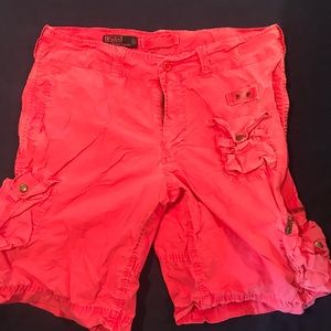 Men's 34 Bright Red Polo Cargos