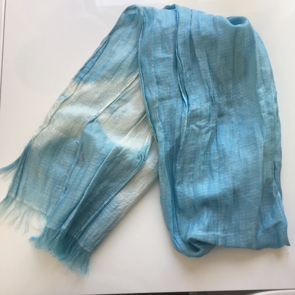 Silk tie dye scarf