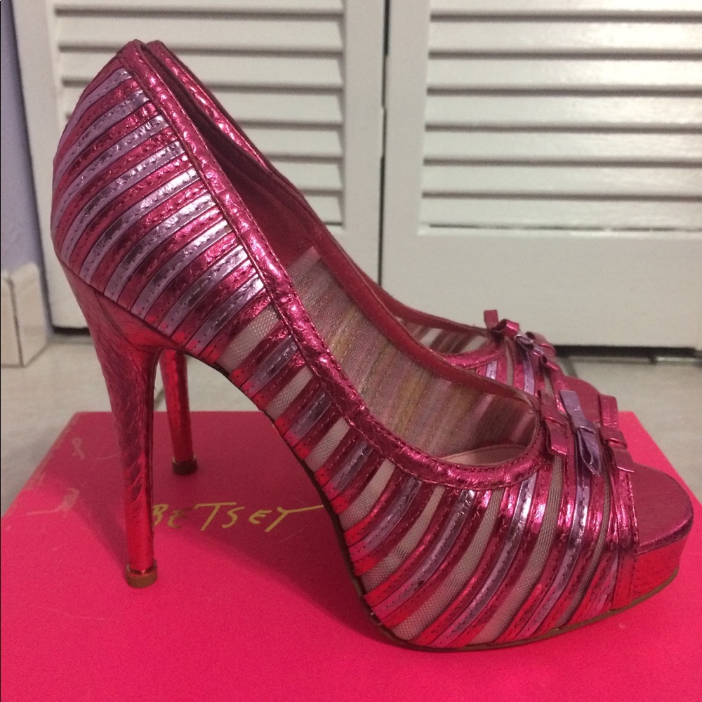 Betsey Johnson Open Toe Pumps