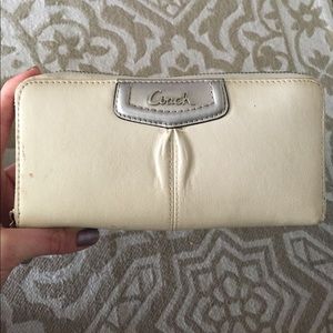 Cream Colored Coach Wallet