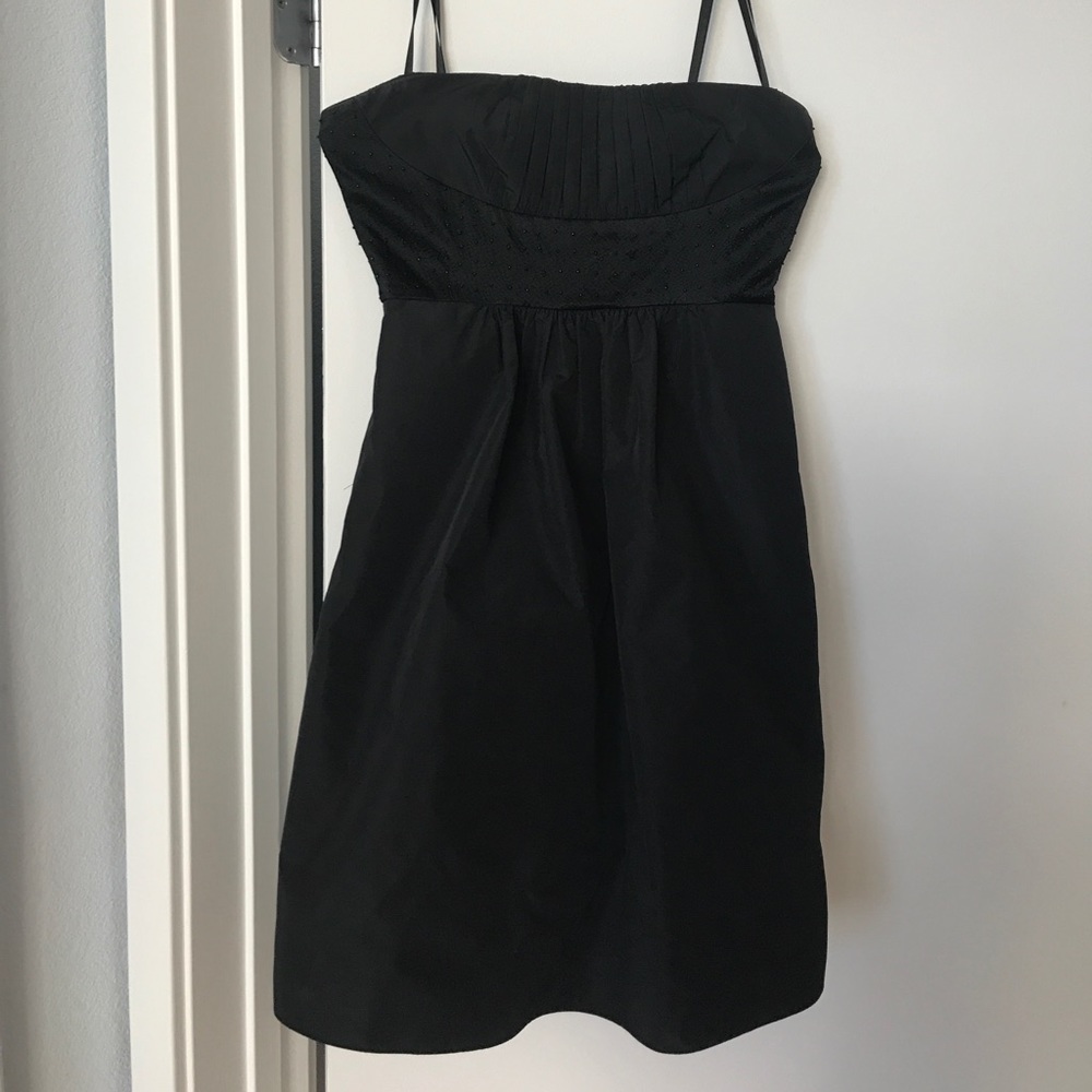 BGBG LBD black strapless dress with pockets as XS