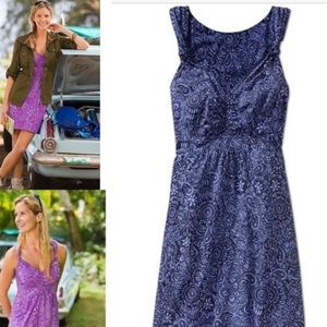 Athleta blue floral dress