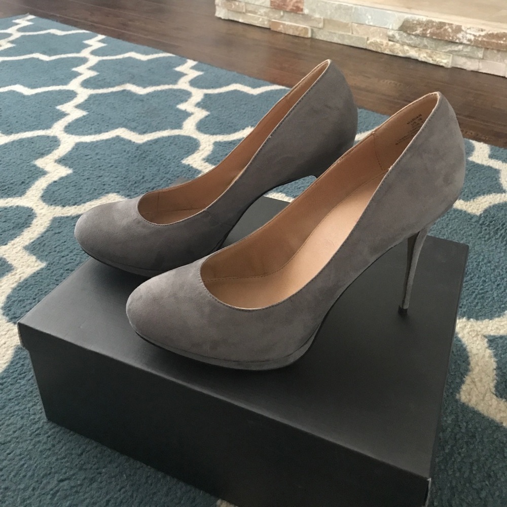 Grey JustFab stilettos