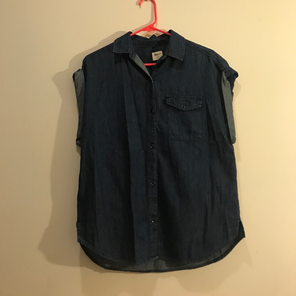 Dark Chambray Button Up