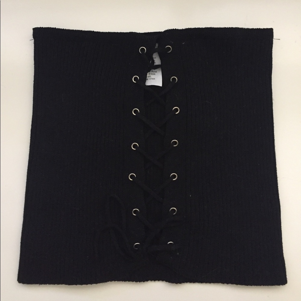 lace up tube top
