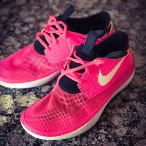 Pink and black Nike Sneakers
