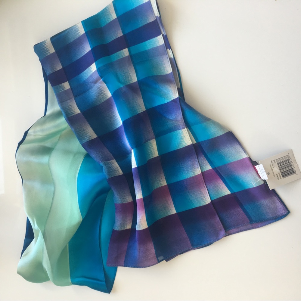 Multi color silk scarf