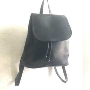 Vintage 90s minimalist mini leather backpack