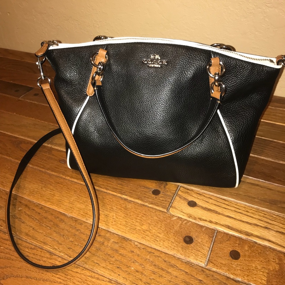 Coach Mini Kelsey Pebbled Leather Satchel