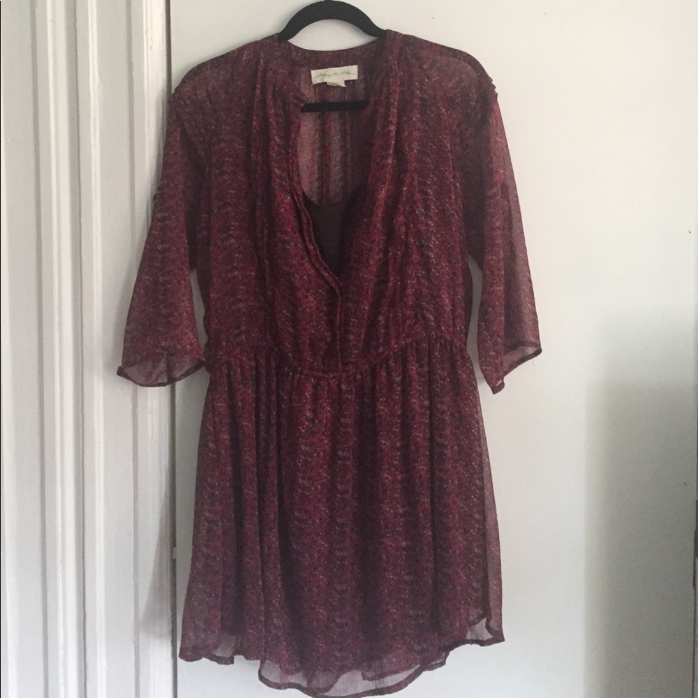 Staring at stars floral peasant dress