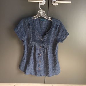 Prana blue shirt