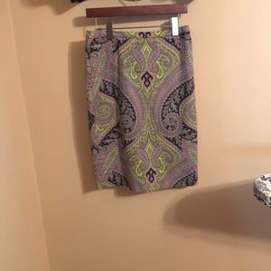 J.Crew sovereign paisley skirt size 4 J.Crew sovereign paisley skirt size 4