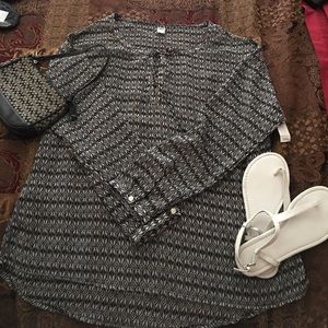 Fantastic day to evening super soft sheer blouse