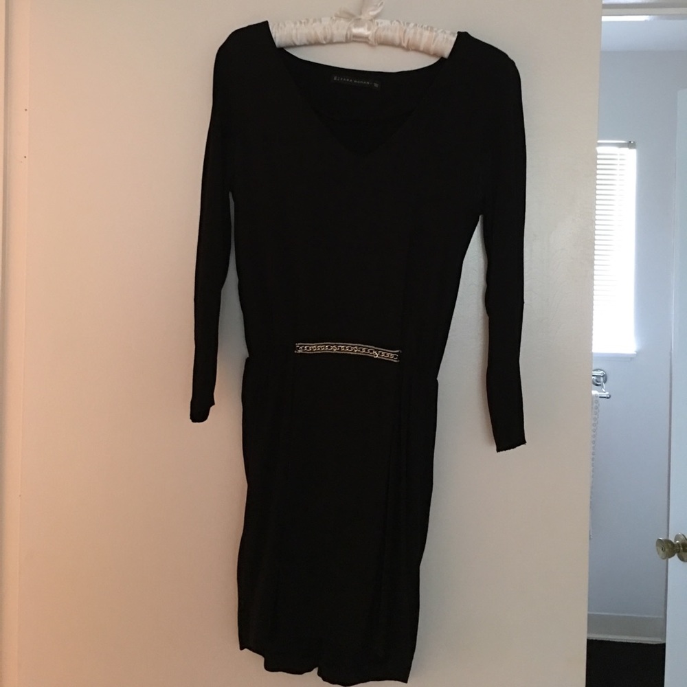 ZARA black dress w/detail in front