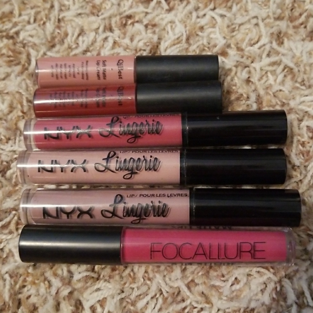 NYX Lingerie Matte Lipstick Gloss Bundle